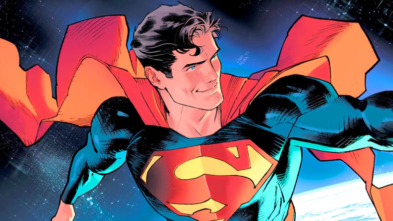 Superman smiles as he makes his way home on Dan Mora's cover to the Superman: Kal-El Returns Special (2023), DC