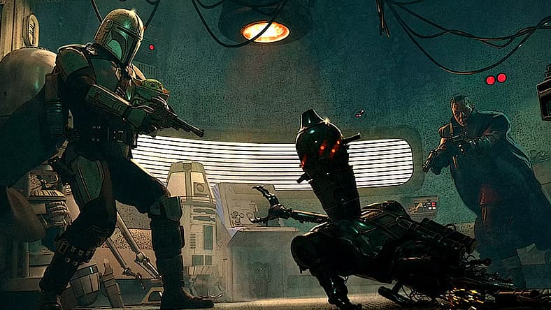 Promo art for 'The Mandalorian' (2023) season 3, episode 1, Disney+