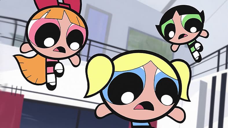 The girls discover their father is in trouble in The Powerpuff Girls Movie (2002), Cartoon Network