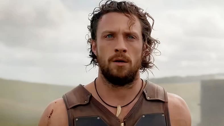 Kraven (Aaron Taylor-Johnson) is unphased in Kraven the Hunter (2023), Sony Pictures