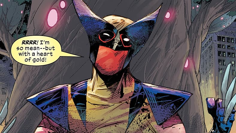 Deadpool tries to join Krakoa in Wolverine Vol. 7 #20 "Trigger Warning" (2020), Marvel Comics