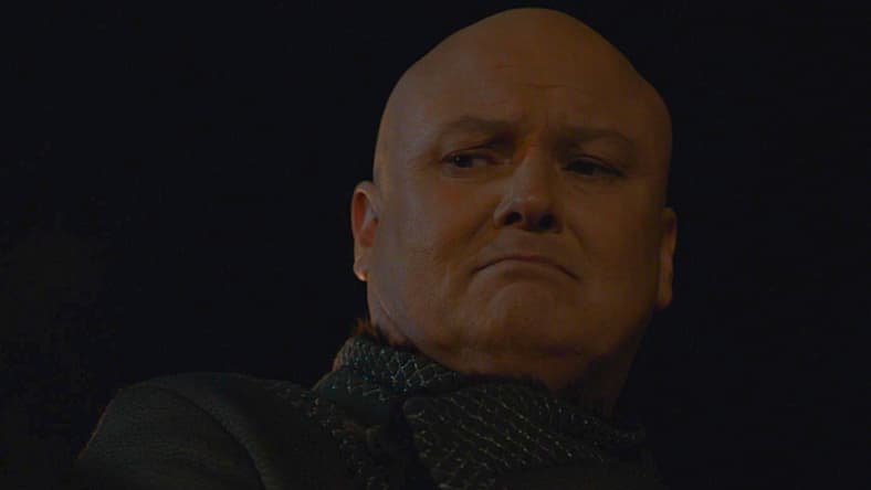 Varys (Conleth Hill) prepares to accept his fate in Game of Thrones Season 8 Episode 5 (2019), HBO