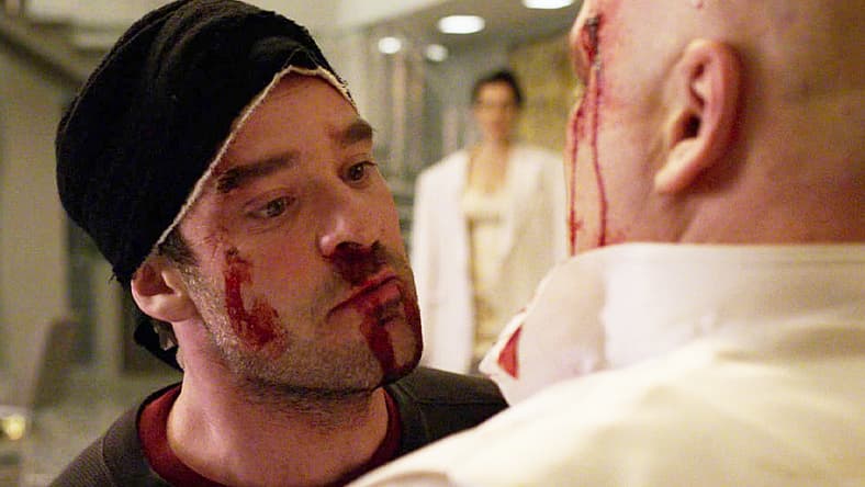 Matt Murdock (Charlie Cox) ends Kingpin's (Vincent D'Onofrio) reign in Daredevil Season 3 Episode