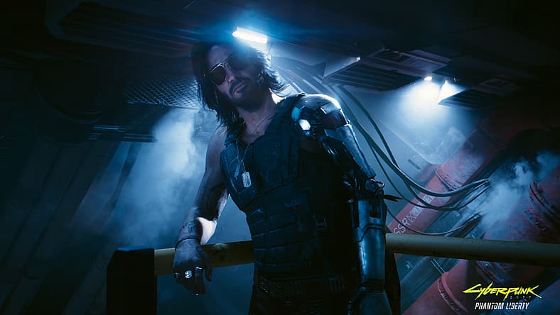 Johnny Silverhand (Keanu Reeves) returns in Cyberpunk 2077: Phantom Liberty (2023), CD Projekt Red