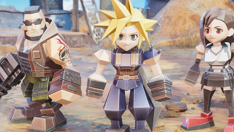 Barret (Masato Funaki), Cloud (Takahiro Sakurai), and Tifa (Ayumi Ito) in Final Fantasy VII Rebirth