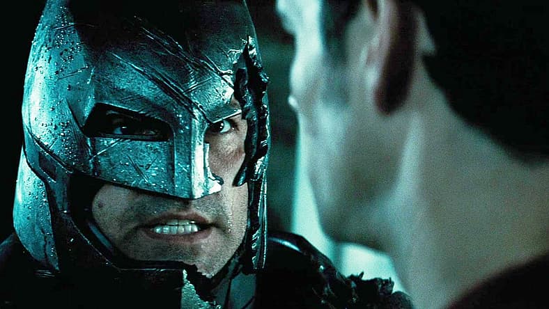 Batman has Superman on the ropes in Batman v Superman: Dawn of Justice Ultimate Edition (2016)