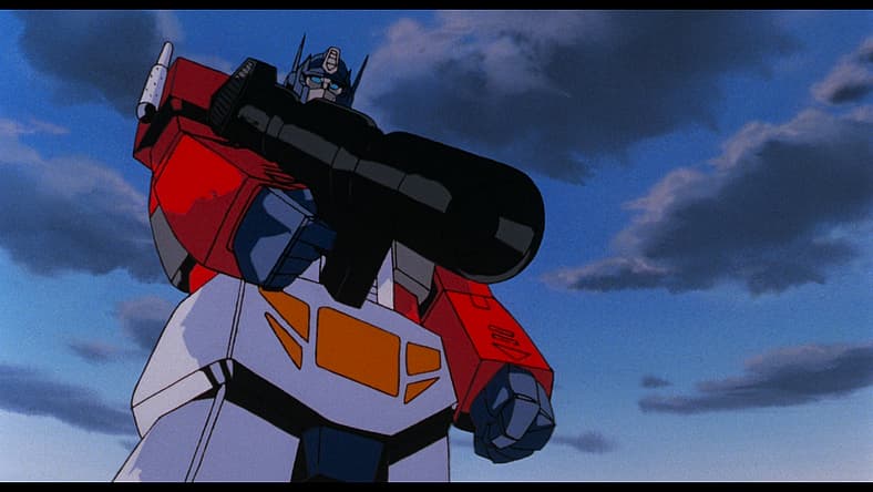 Optimus Prime is ready to put an end to Megatron in The Transformers: The Movie (1986), Sunbow