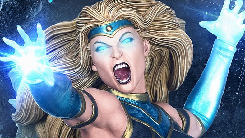 Yaira unleashes her wrath in Yaira statue (2024), Rippaverse x McFarlane Toys