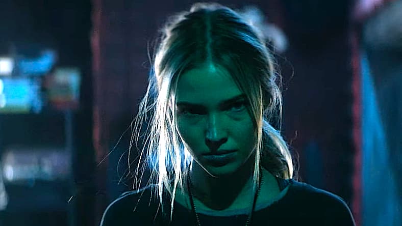 Sasha Luss as Hana in Latency (2024), Lionsgate