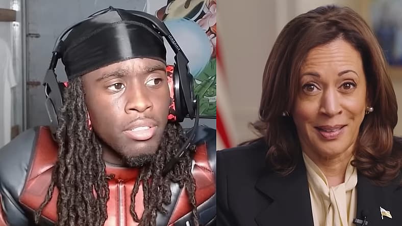 Twitch Streamer Kai Cenat Says He's Rejected Multiple Stream Requests From Kamala Harris'