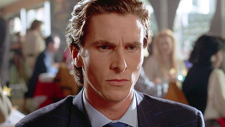 Patrick Bateman questions his reality in American Psycho (2000), Lionsgate Films