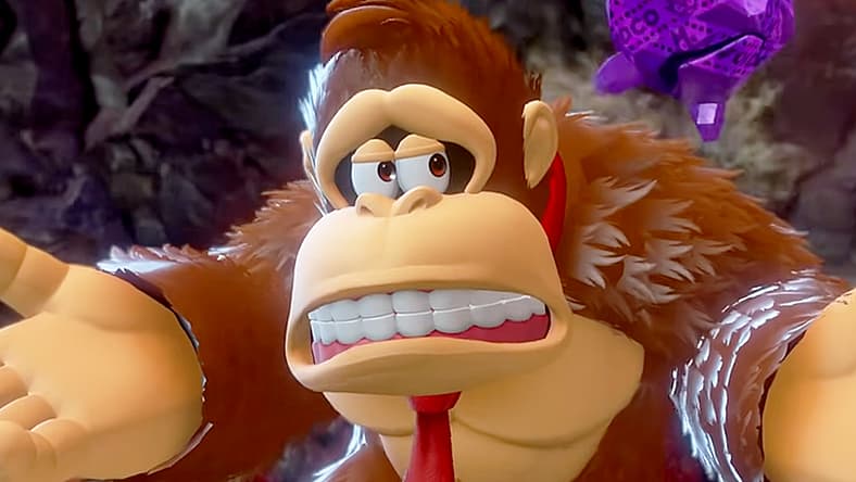 Donkey Kong begrudgingly accepts Odd Rock as companion in Donkey Kong Banaza (2025), Nintendo