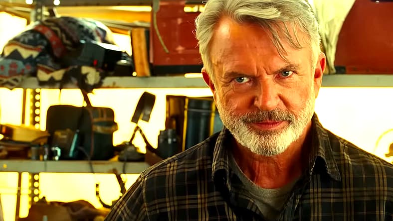 Sam Neill plays Doctor one last time as Alan Grant in Jurassic World Dominion (2022), Universal Pictures