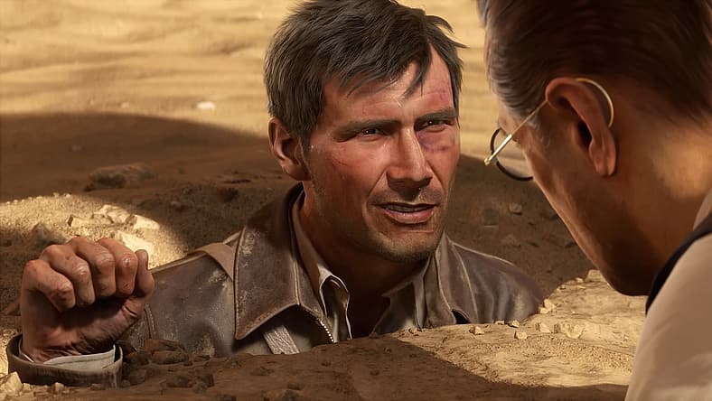Indiana Jones faces Emmerich Voss in Indiana Jones and the Great Circle (2024), Bethesda Softworks