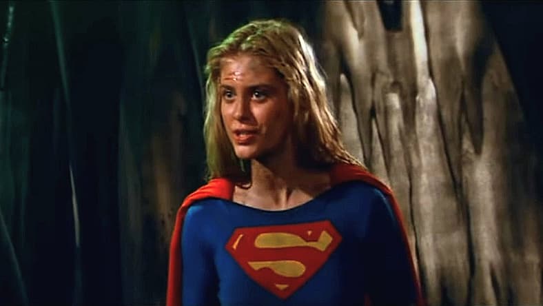 Kara Zor-El (Helen Slater) would rather die than stay in The Phantom Zone where there's no cell service in Supergirl (1984), Warner Bros. Pictures