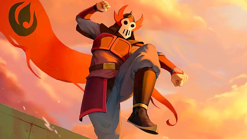 Fire Nation soldier prepares ground offensive in Magic: The Gathering – Avatar: The Last Airbender