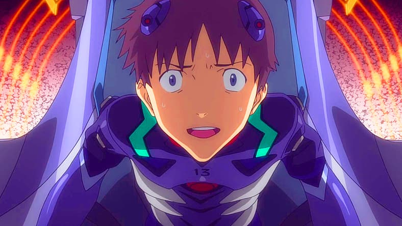 Shinji stands between humanity and Third Impact in Evangelion: 3.0 You Can (Not) Redo (2014)