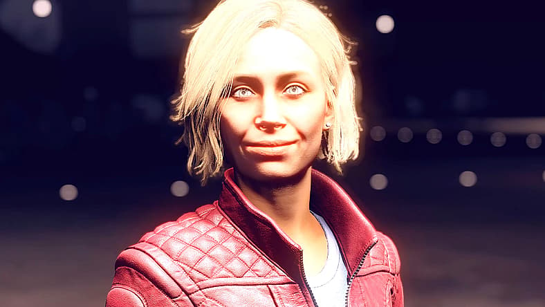 Sarah Morgan (Emily O'Brien) invites player to meet Aja (Tamika Simpkins) in Starfield (2023)