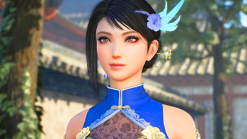 Zhenji (Yuko Sumitomo) is happy to reunite with the Wanderer (Jun Fukuyama) in Dynasty Warriors: Origins (2025), Koei Tecmo