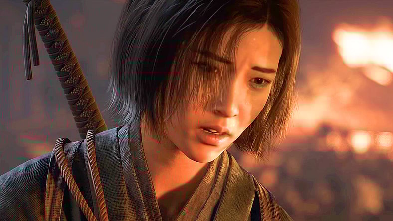 Naoe (Masumi Tsunoda) receives a new order from her father Nagato (Peter Shinkoda) in Assassin's Creed Shadows (2024), Ubisoft