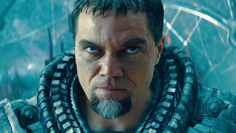 General Zod (Michael Shannon) grows tired with Superman's (Henry Cavill) love for Earth in Man of Steel (2013), Warner Bros. Pictures