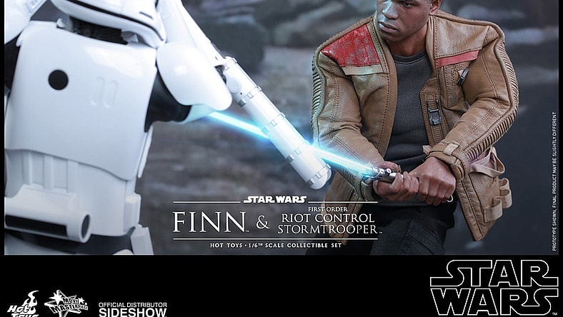 Hot Toys Finn and First Order Riot Control Stormtrooper