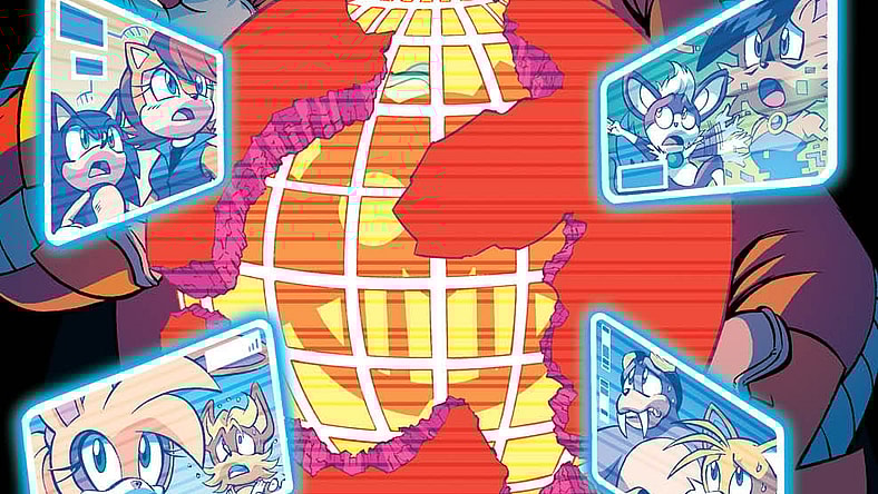 Sonice the Hedgehog #284 Cover