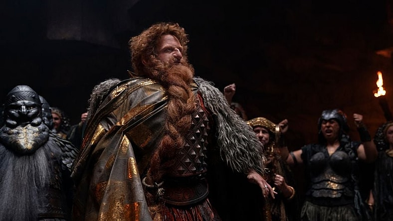 Owain Arthur as Prince Durin IV in 'The Lord of the Rings: The Rings of Power' (2022), Amazon Prime