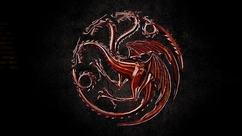 The Targaryen sigil from 'House of the Dragon' (2022), HBO