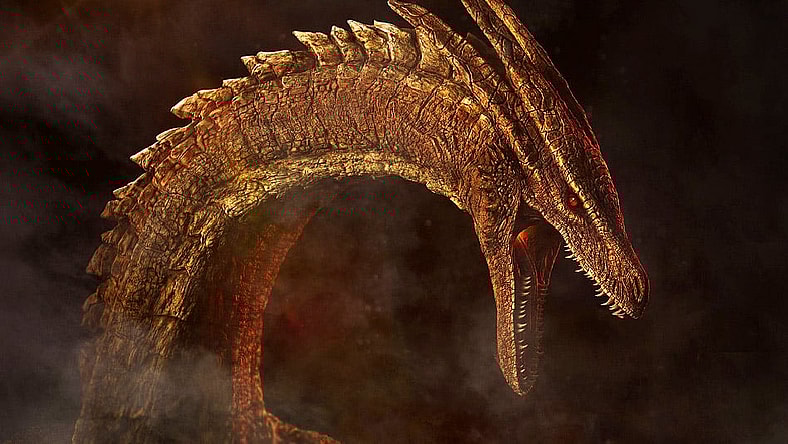 Poster of a dragon for House of the Dragon, HBO