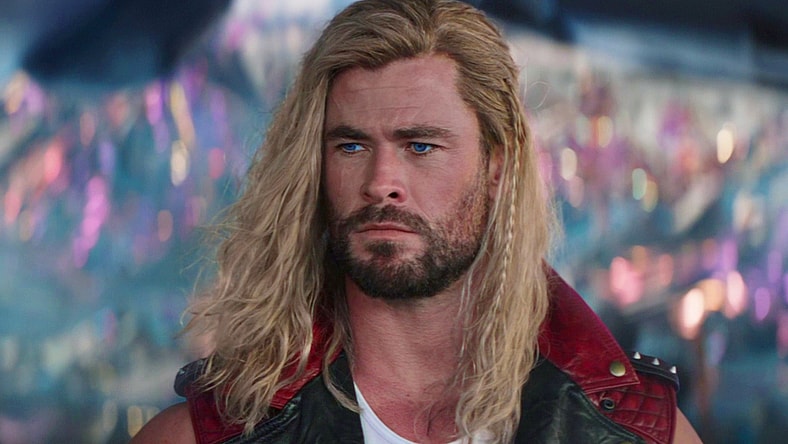 Thor (Chris Hemsworth) is disheartened to have to leave the Guardians of the Galaxy in Thor: Love and Thunder (2022), Marvel Entertainment via Blu-ray