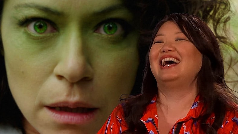 Custom image of Jennifer Walters and Jessica Gao (She-Hulk: Attorney at Law, 2022, Marvel Entertainment)