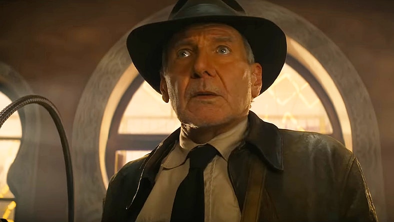 Indiana Jones (Harrison Ford) realizes he made a mistake in Indiana Jones and the Dial of Destiny (2023), Disney via YouTube