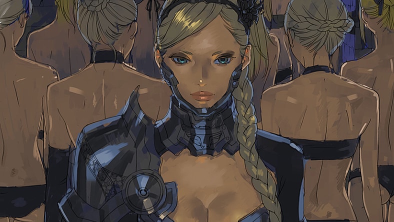 Digital Trial Painting for Analog by Mengo Yokoyari via Pixiv