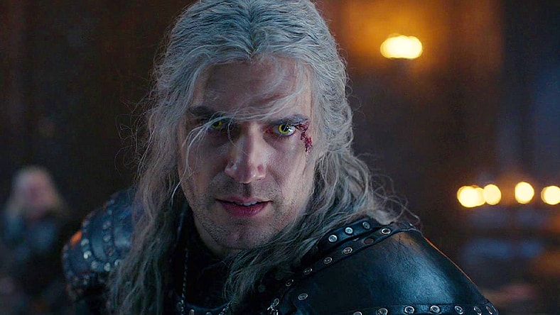 Geralt (Henry Cavill) reaches out to a possessed Ciri (Freya Allan) in The Witcher Season 2 Episode 8 “Family” (2021) via Netflix