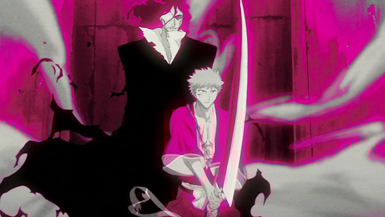 The Quincy King Yhwach (Takayuki Sugō) confronts Ichigo Kurosaki (Masakazu Morita) in Bleach: Thousand-Year Blood War Episode 13 "The Blase is Me" (2022), Studio Pierrot