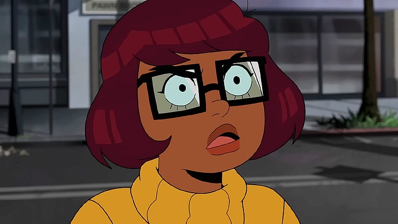 Velma (Mindy Kaling) is unhappy with Fred (Glen Howerton) in the trailer for Velma (2023), HBO