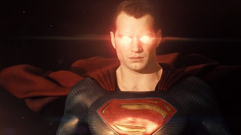 Superman super charges in space