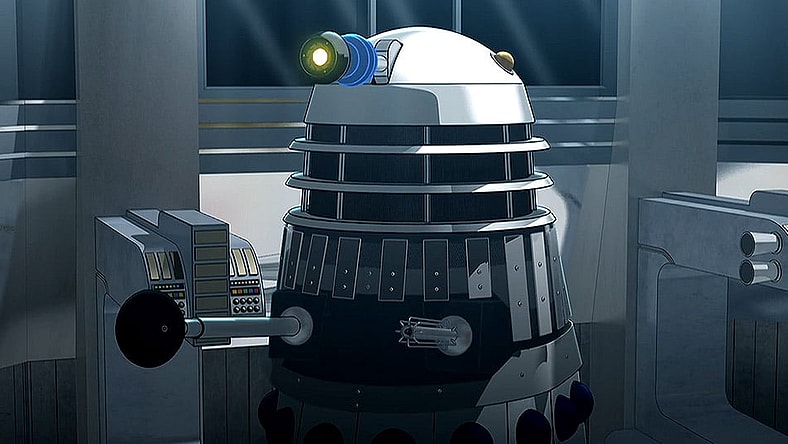 An animated Dalek from 'The Evil of the Daleks' (1967), BBC