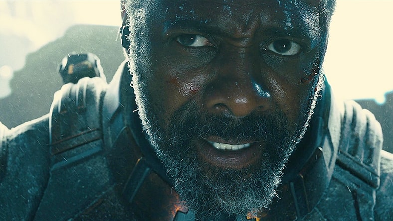 Bloodsport (Idris Elba) makes an infuriating discovery in The Suicide Squad (2021), Warner Bros. Pictures