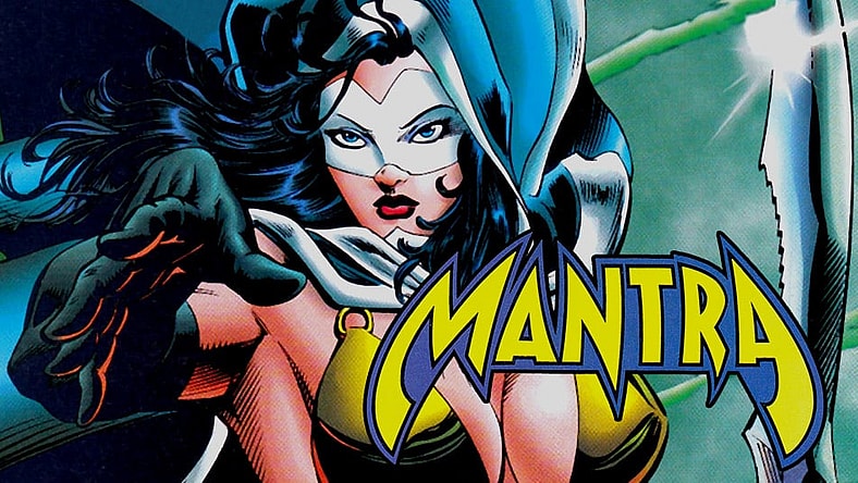 Mantra and the logo, from Malibu Comics