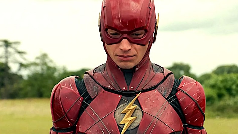Barry looks down in Justice League