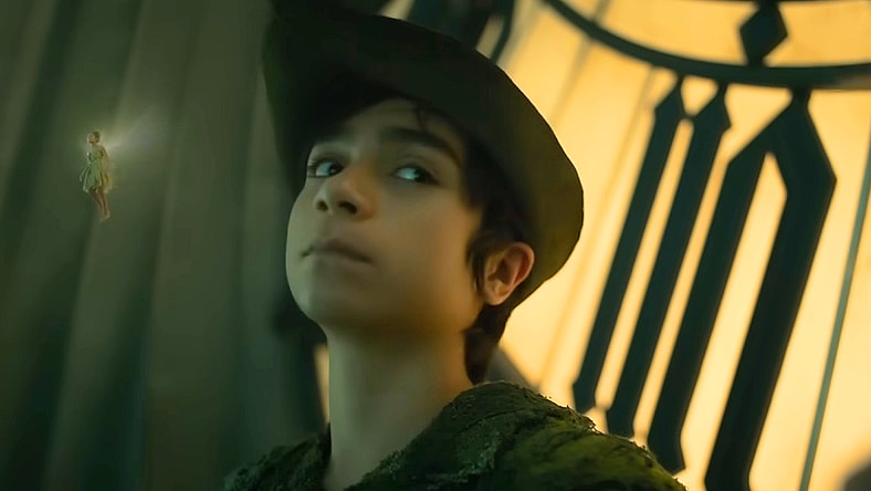 Peter Pan (Alexander Molony) prepares to take flight in Peter Pan & Wendy (2023), Disney