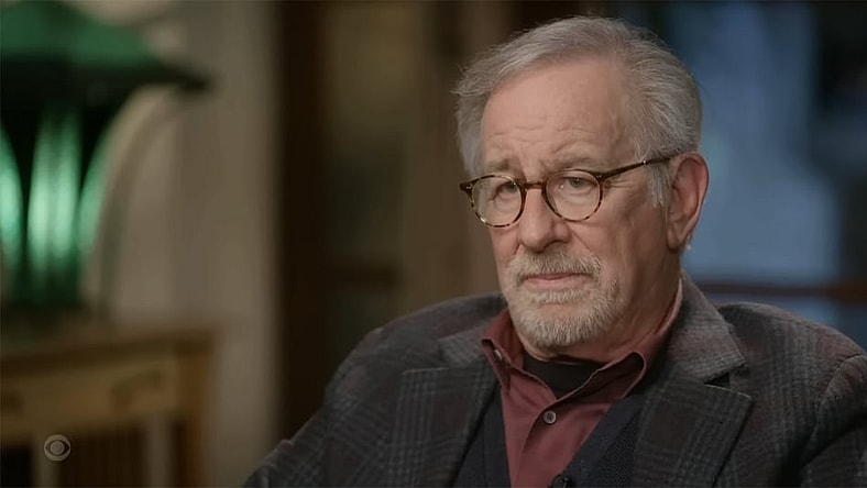 Steven Spielberg on 'The Late Show with Stephen Colbert' (2023) on CBS.
