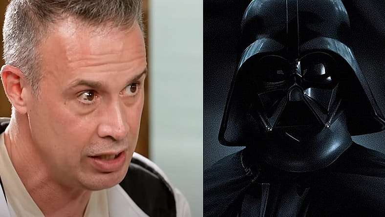 Freddie Prinze Jr. and Darth Vader from 'Rogue One' (2016), Disney+