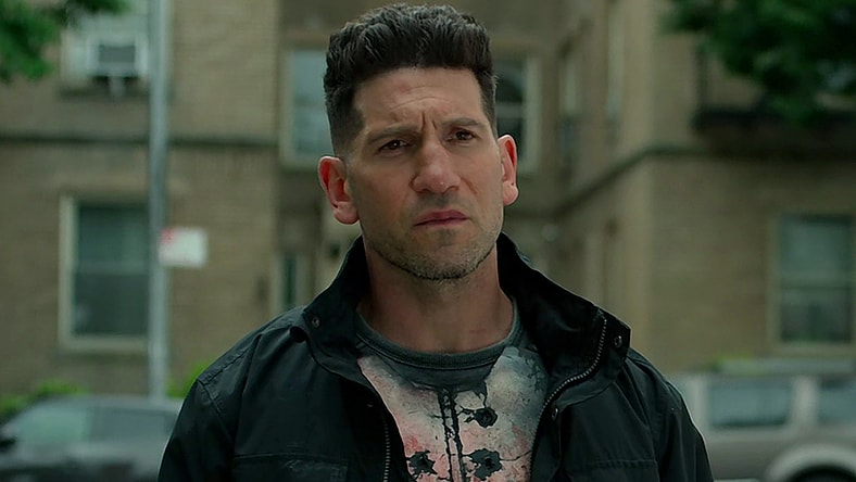 The Punisher (Jon Bernthal) stands his ground in The Punisher Season 2 Episode 9 "Flustercluck" (2019), Marvel Entertainment