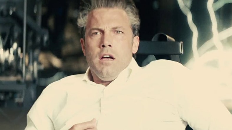 Ben Affleck after Bruce sees Flash in BvS