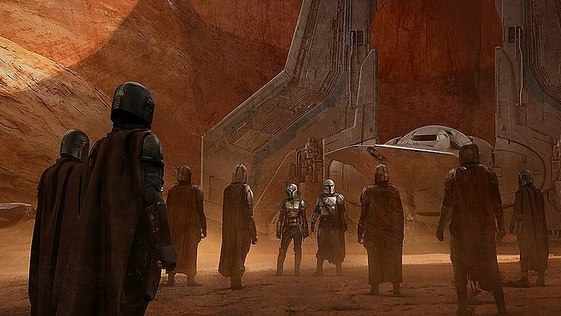 Concept art for season 3 of 'The Mandalorian' (2023), Disney+