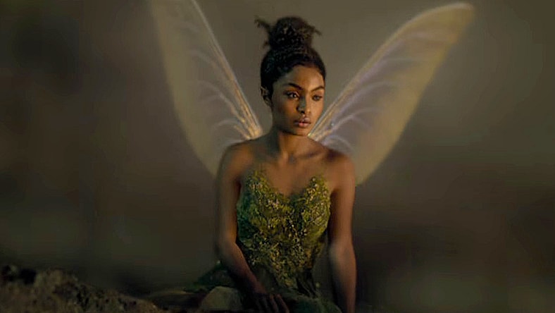 Tinkerbell (Yara Shahidi) takes a rest in Peter Pan & Wendy (2023), Disney