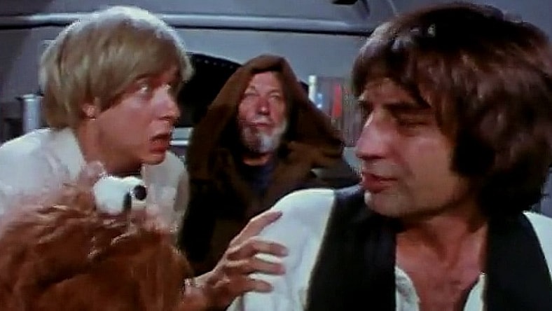 Fluke, Chewchilla, Augie 'Ben' Doggie and Ham Salad in in 'Hardware Wars' (1978), Pyramid Films